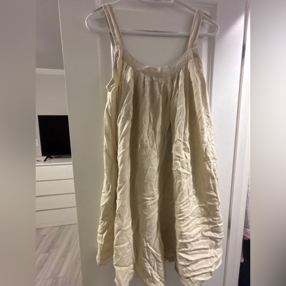 Cream Sleeveless Summer romper
